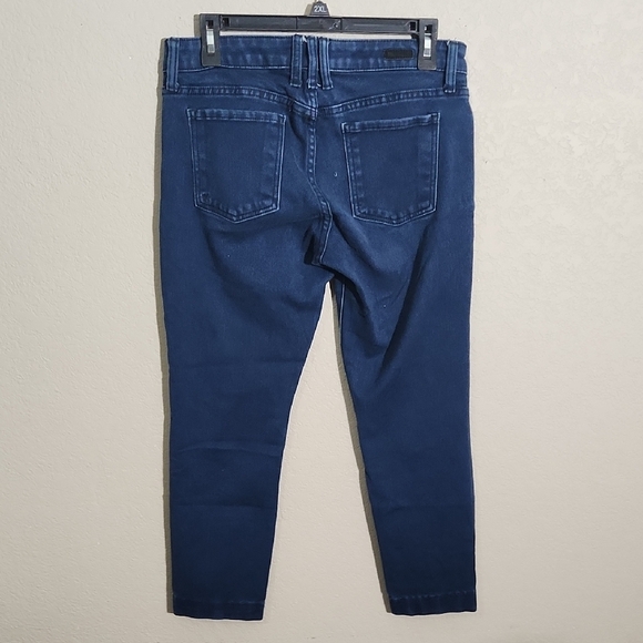 Kut from the Kloth Jeans Size 6 Diana Skinny Blue Ankle Cropped Jeans Hemmed - Picture 4 of 11